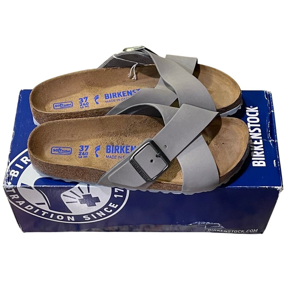 NWT/NIB Womens Birkenstock Siena II Big Buckle Dove Gray Size 37/US 6-6.5 - Picture 3 of 7